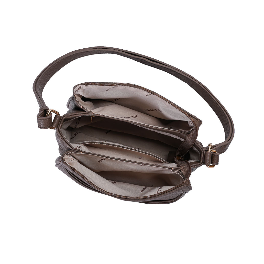 Mac Alyster Harmonia sac trotteur femme beige moumoute