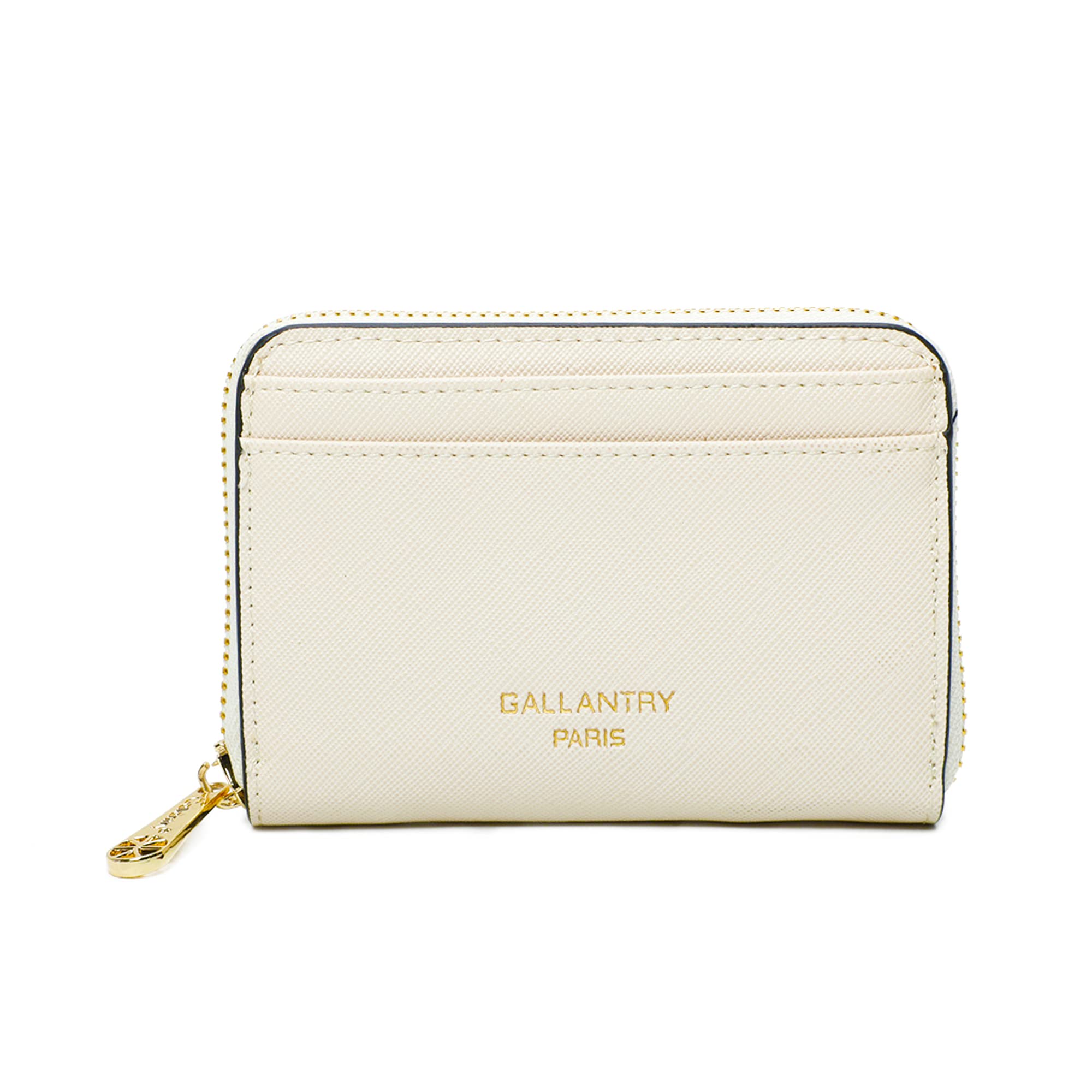Gallantry Accessoires petit portefeuille beige similicuir 13 cm