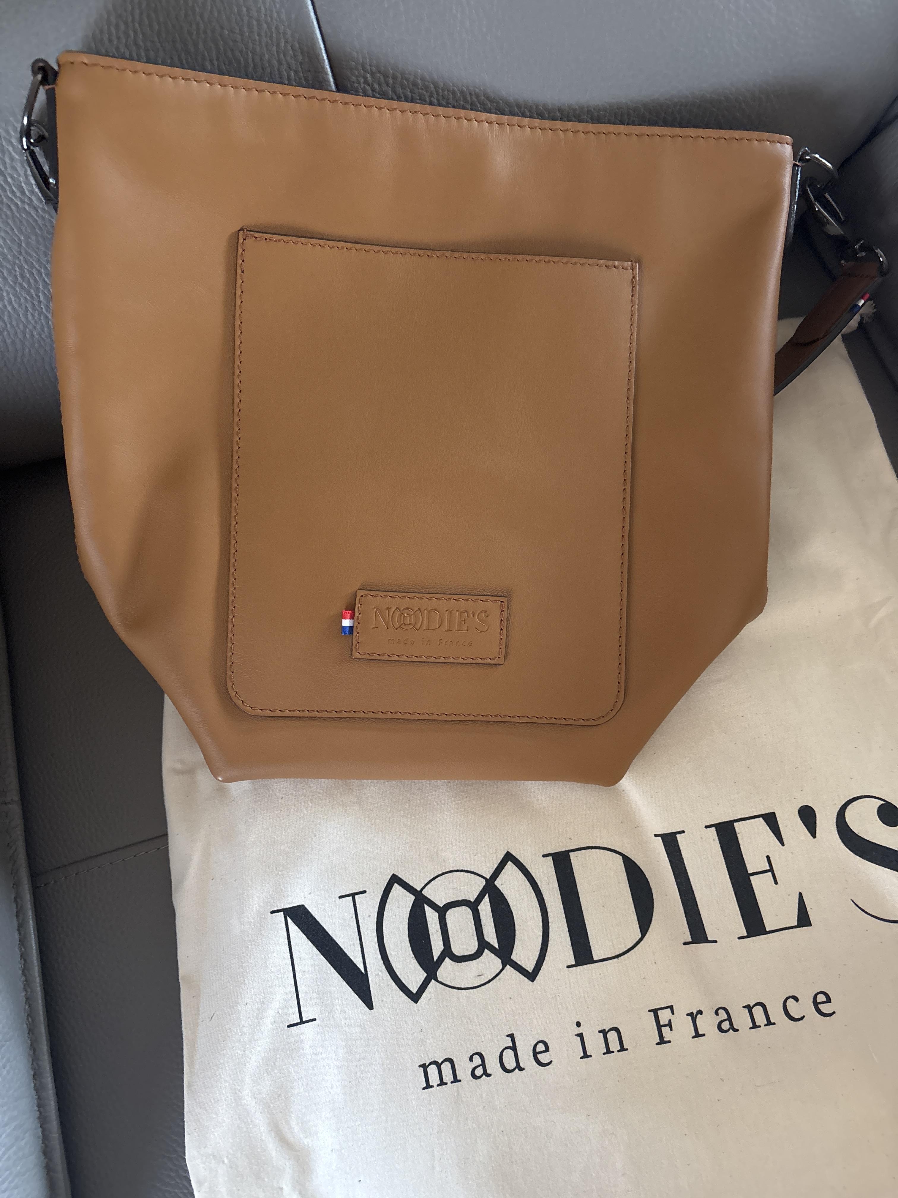 Nodie's Andy sac cabas cuir camel lisse