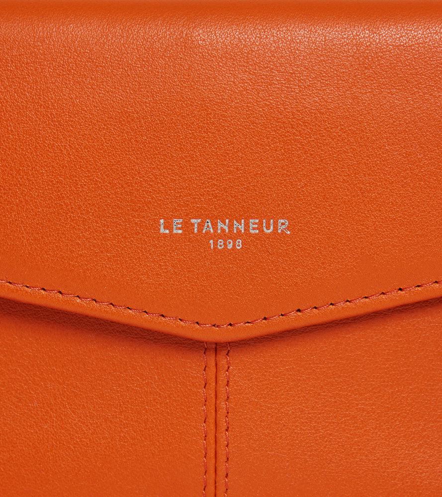 Le Tanneur Charlotte pochette cuir lisse moyen