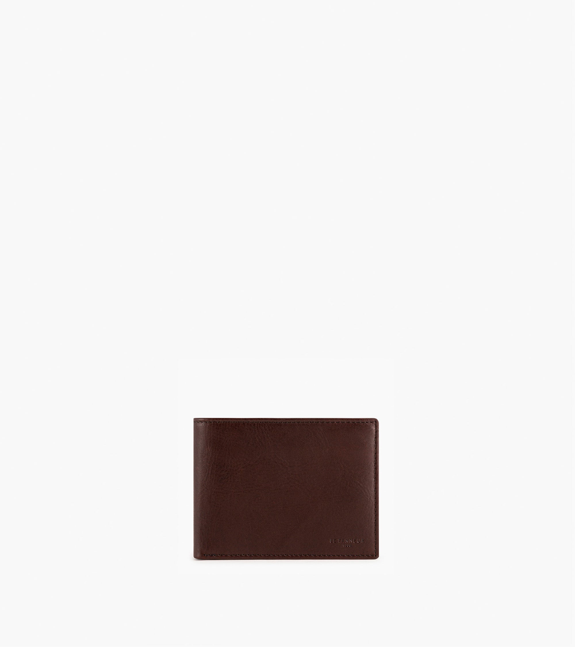 Le Tanneur portefeuille cuir huilé marron 2 volets
