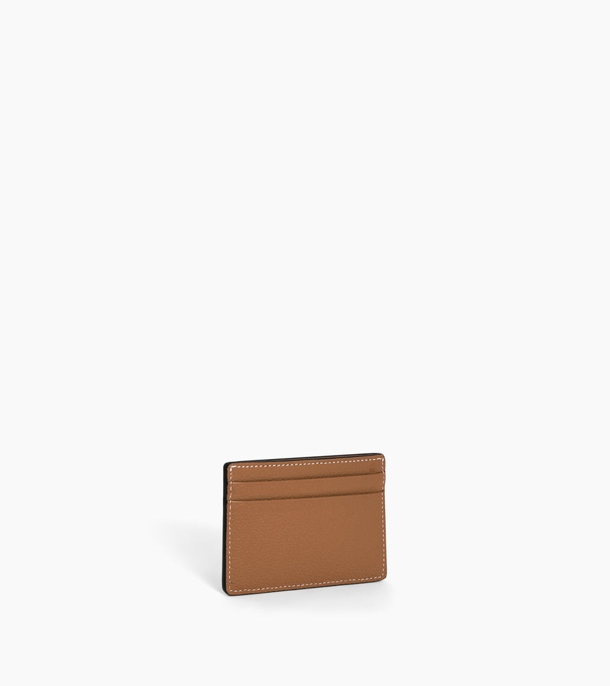 Le Tanneur Emile porte-cartes cuir grainé marron tan