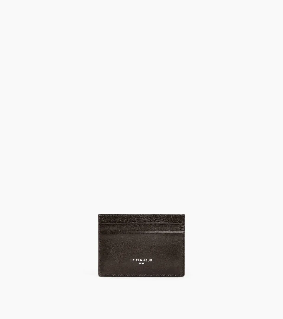 Le Tanneur Lucien porte-cartes cuir huilé brown coffee