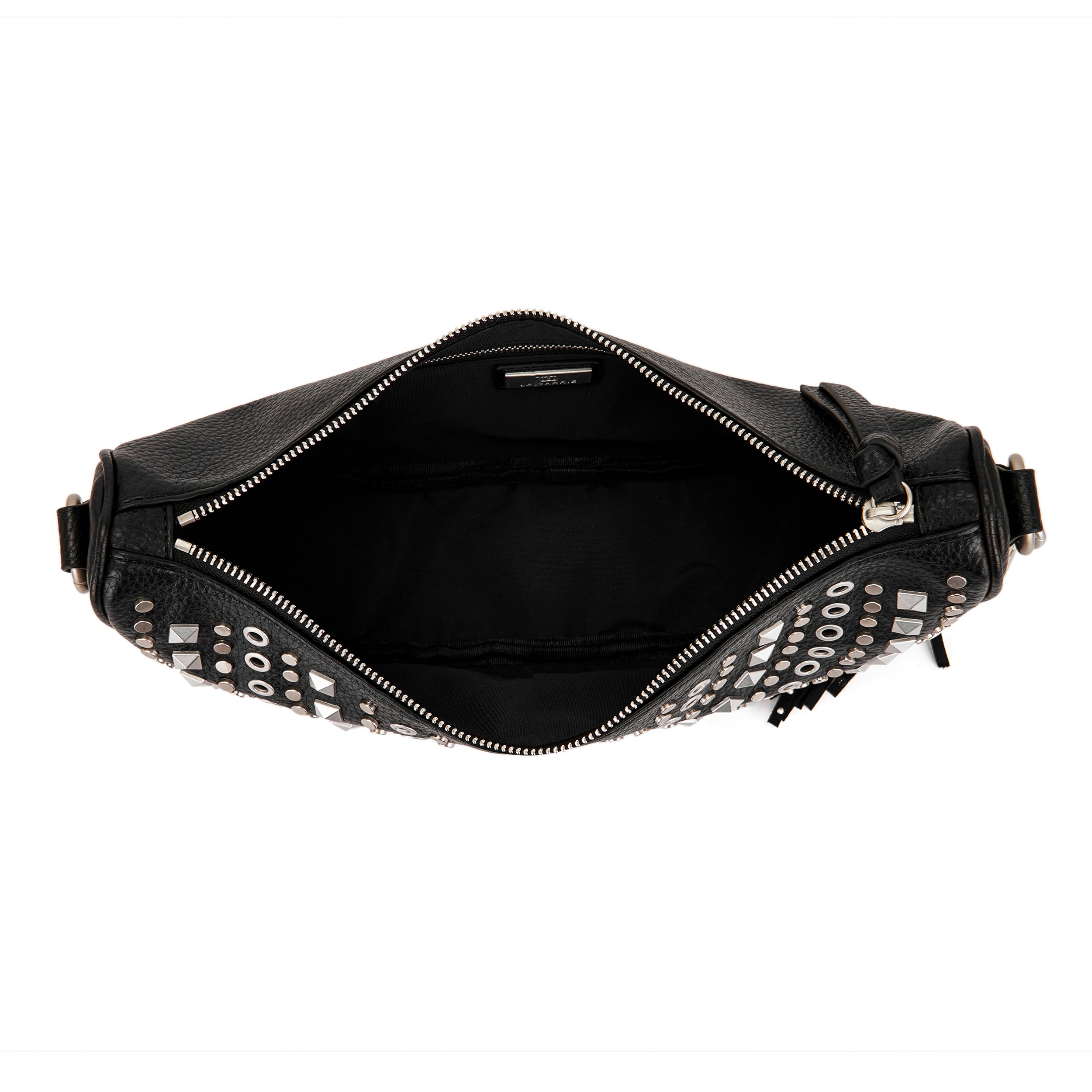 La Carrie Solid sac bandoulière noir clouté 33 cm