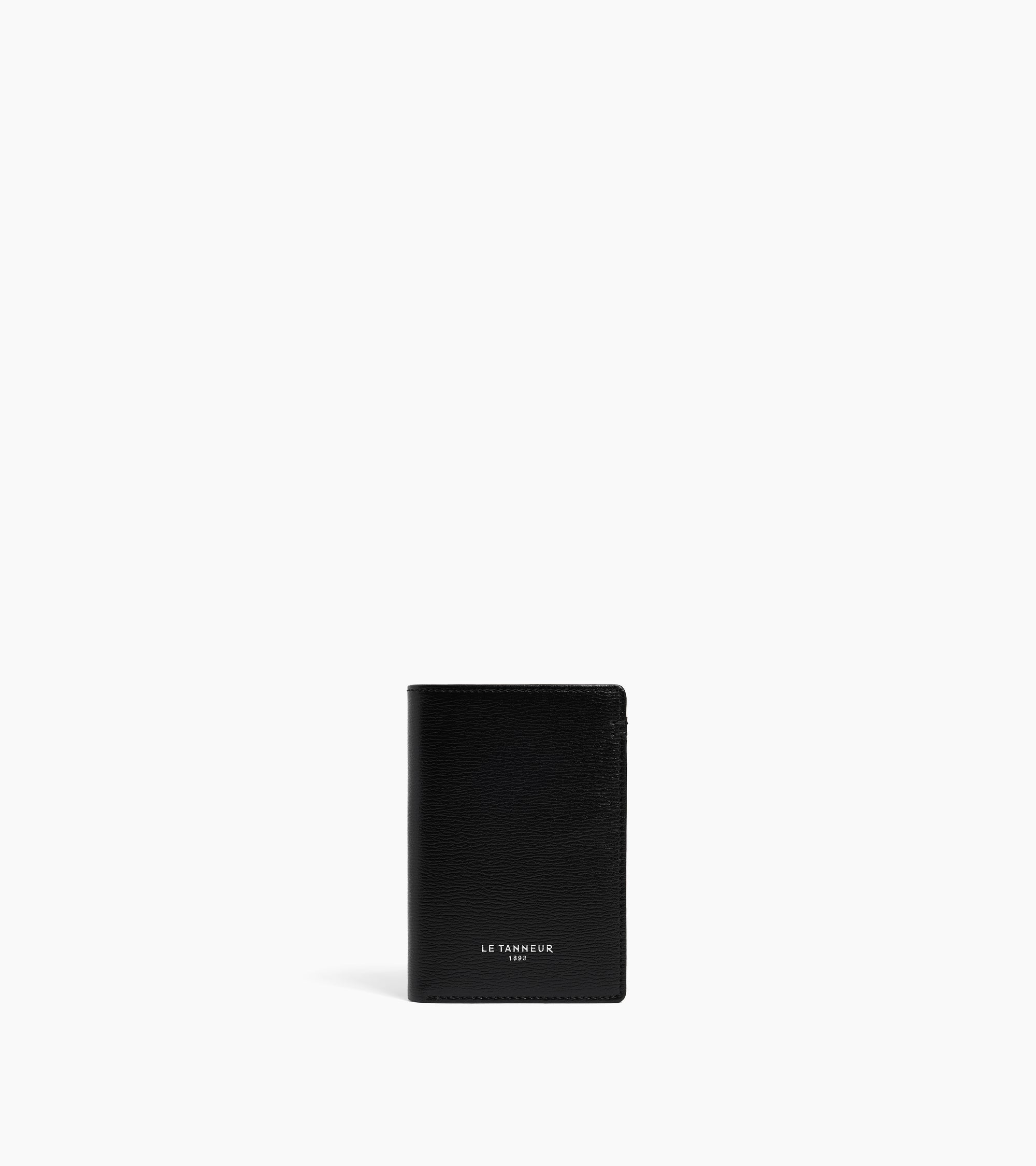 Le Tanneur Lucien porte-cartes cuir noir vertical