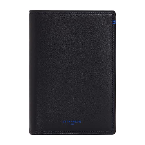 Le Tanneur porte-cartes cuir lisse 9 cartes deux volets homme