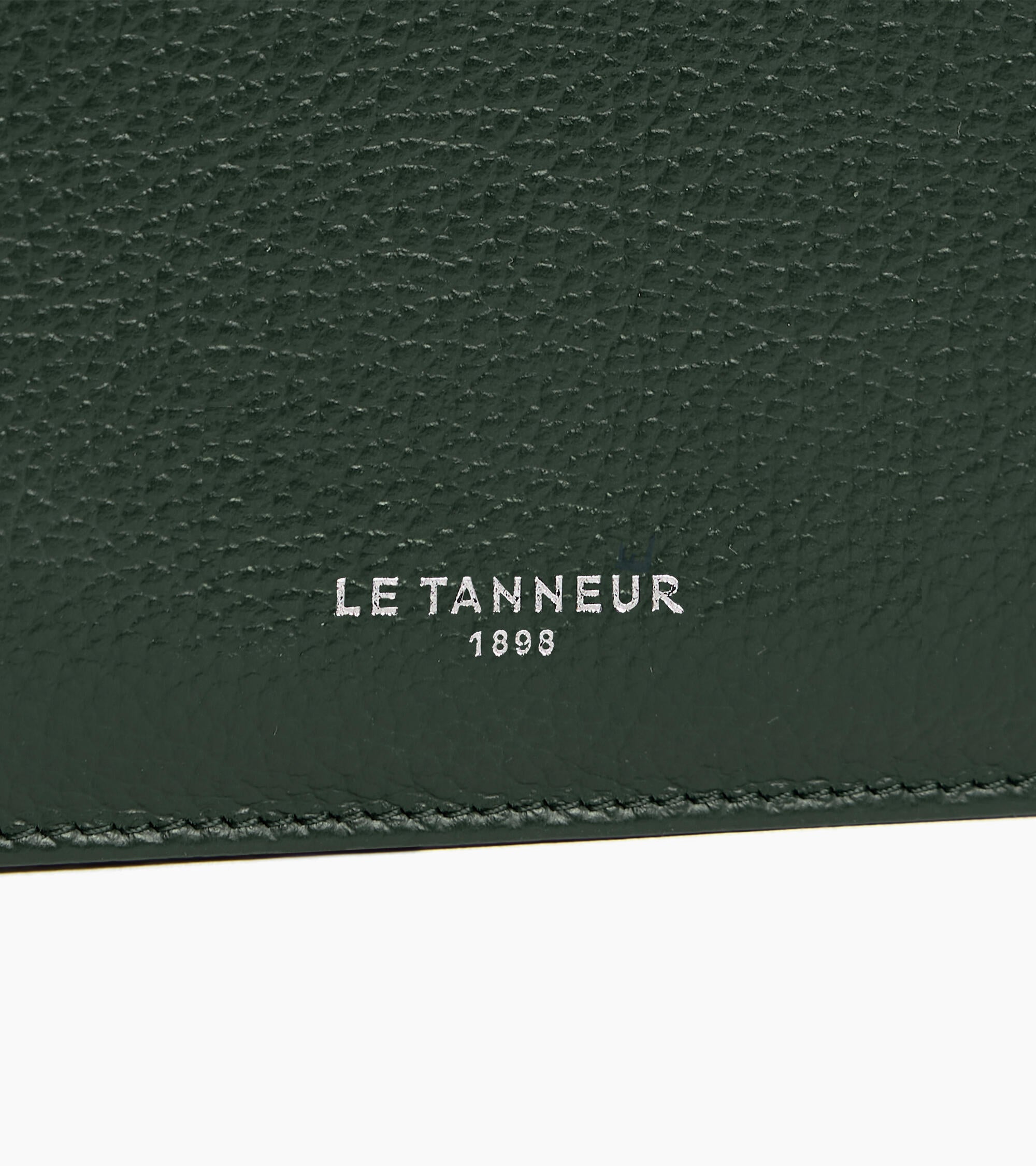 Le Tanneur Albertine porte-cartes zippé cuir vert