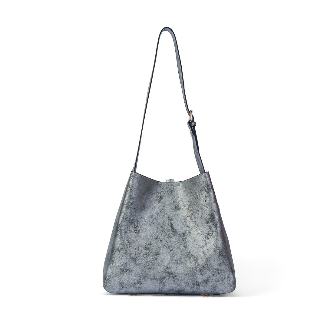 Mac Alyster Seduction sac hobo synthétique Noir métallisé 28x11x28 cm