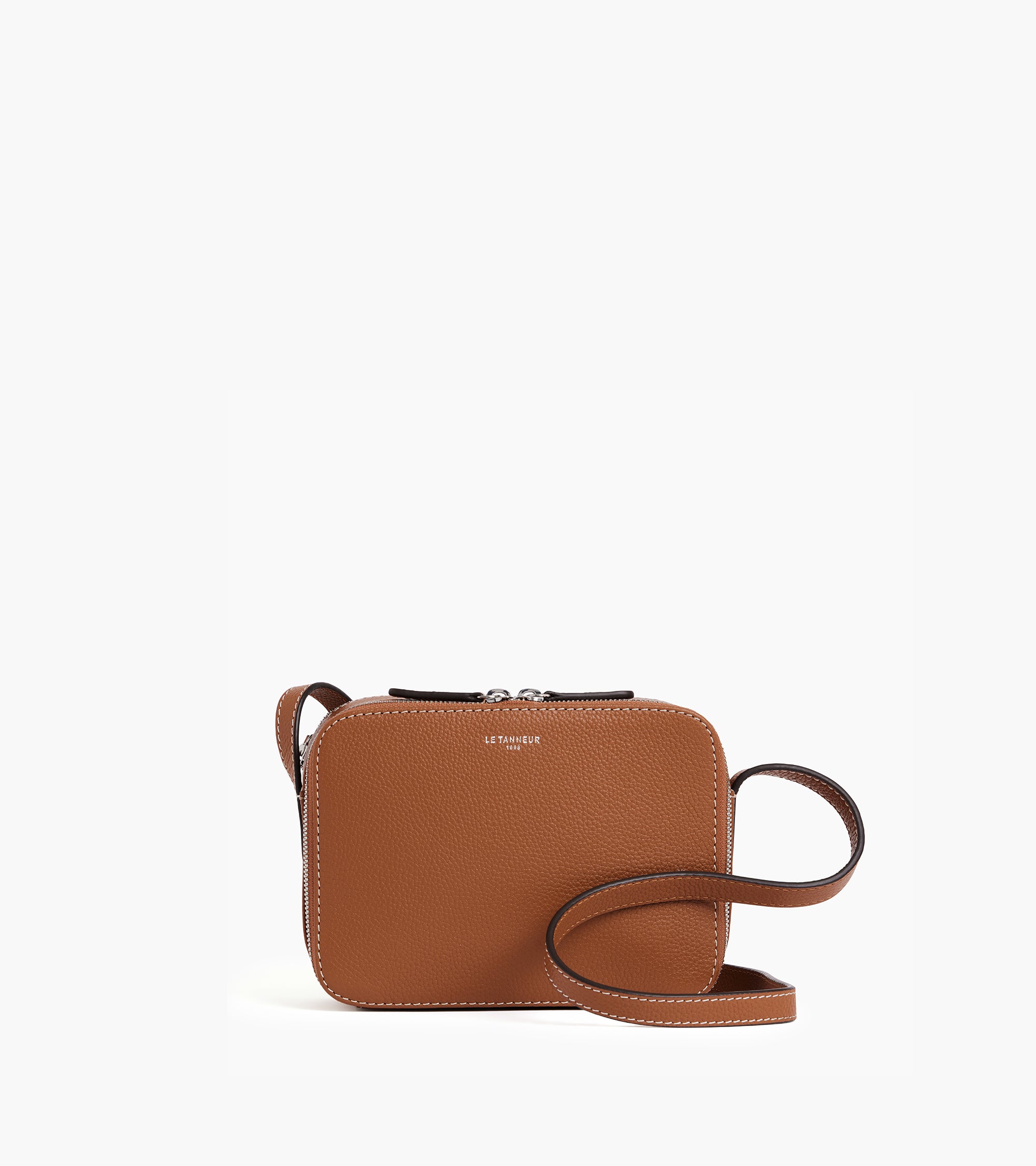Le Tanneur Sophie petit sac bandoulière cuir marron tan