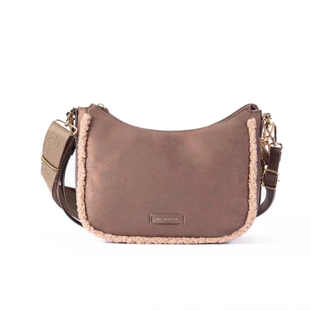 Mac Alyster Ambre sac trotteur bronze fourrure