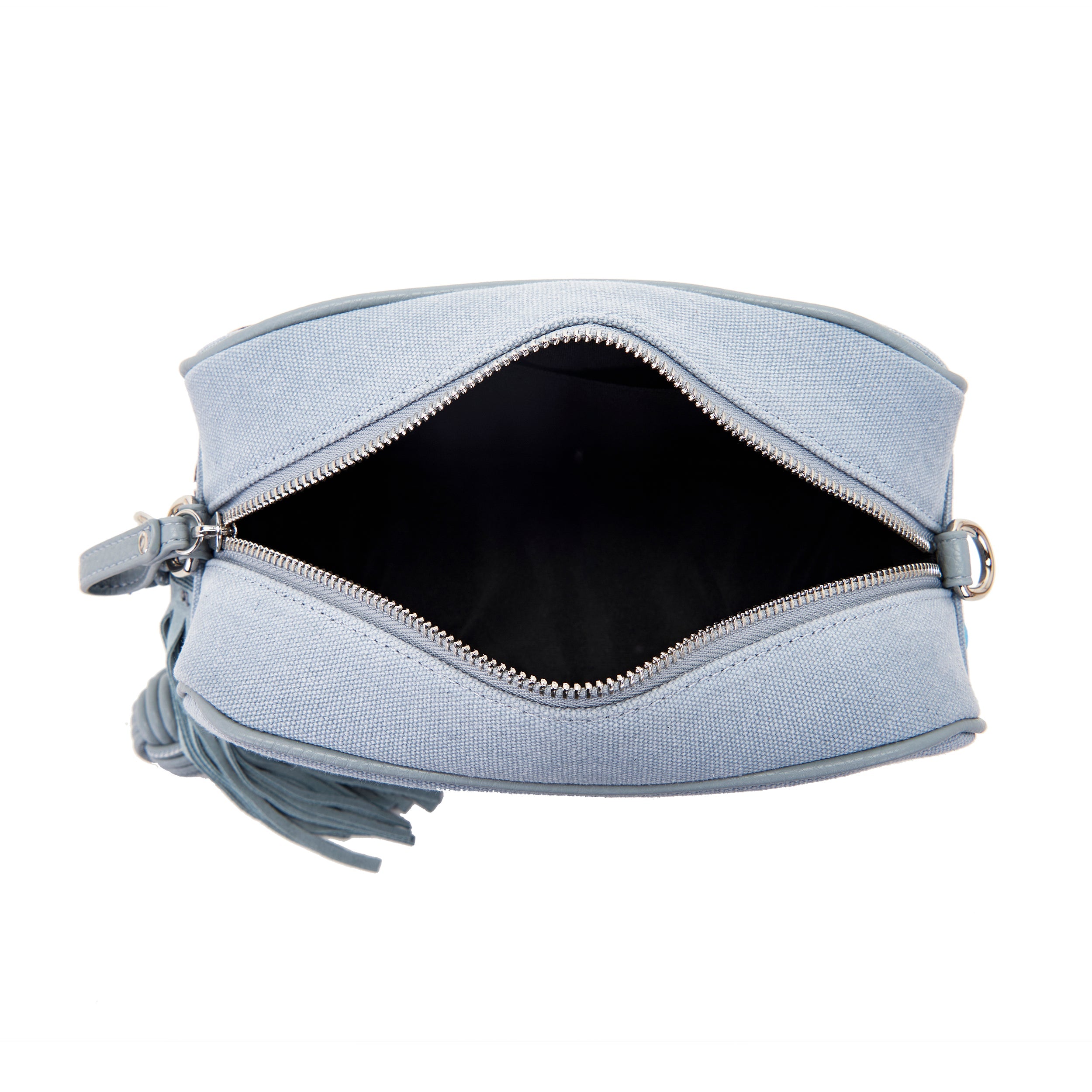 La Carrie Pins sac bandoulière ciel 23x10x16cm
