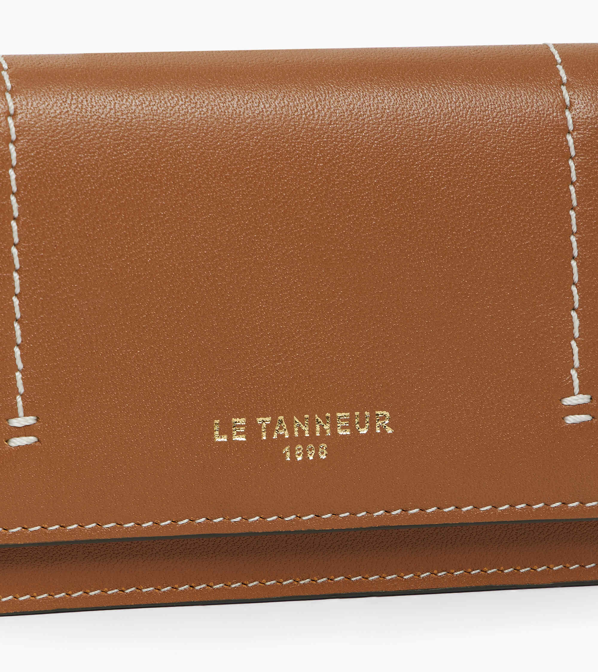 Le Tanneur Louison porte-cartes cuir marron tan