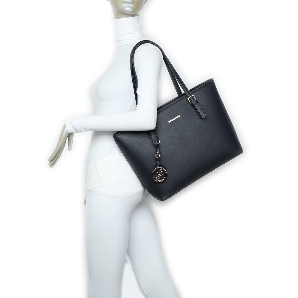 Gallantry Sacs Cabas Tote Bag XL Noir Classique simili cuir