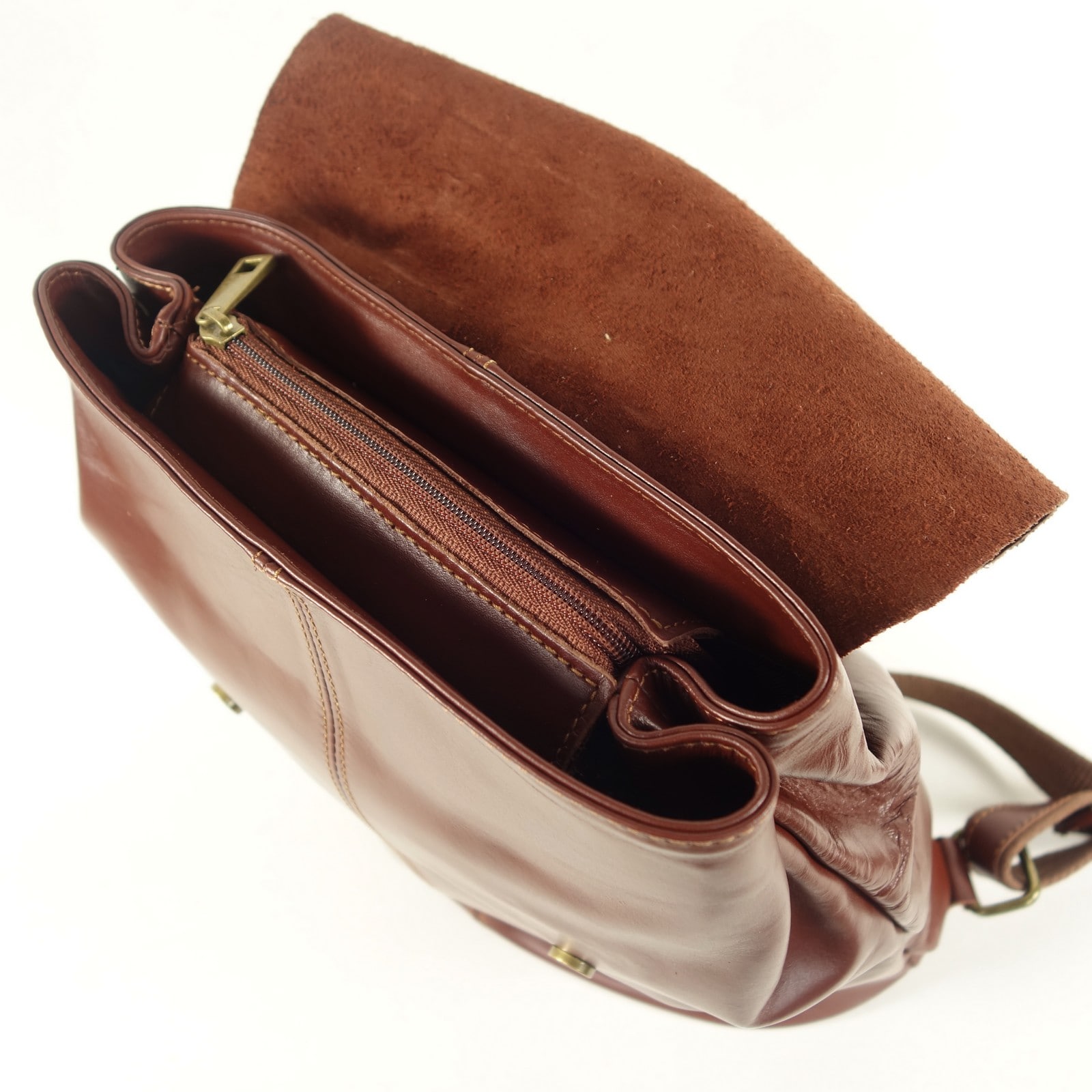 Collection Esprit Cuir Summer sac à dos marron cuir lisse femme