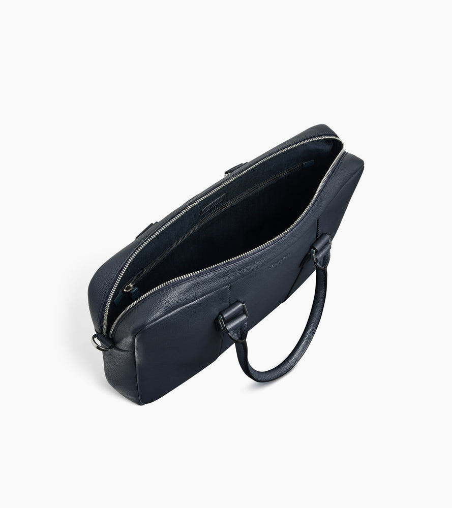 Le Tanneur Marceau porte-documents cuir Twilight Blue 14"