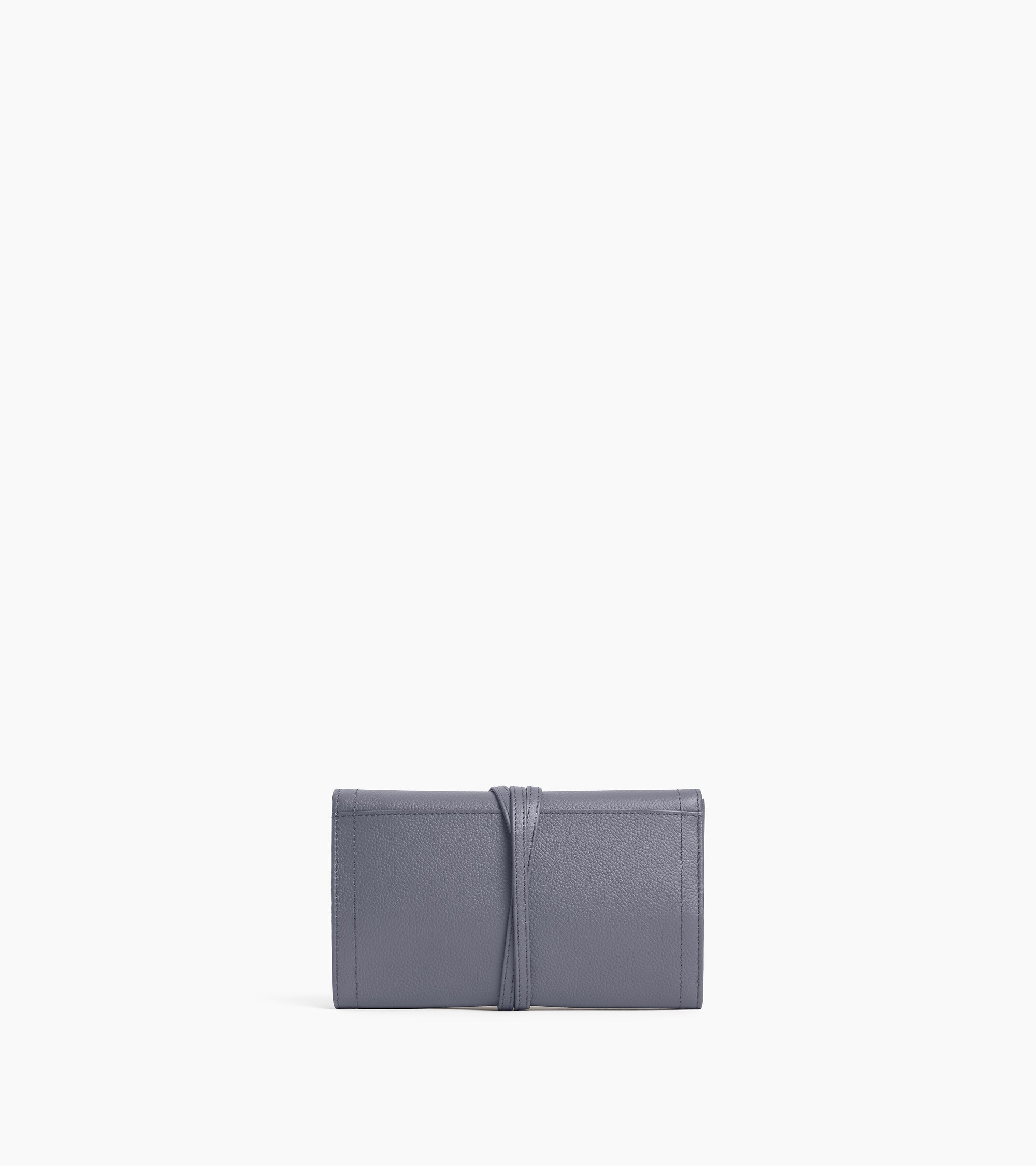 Le Tanneur Luggage coffret bijoux voyage cuir grainé steel blue