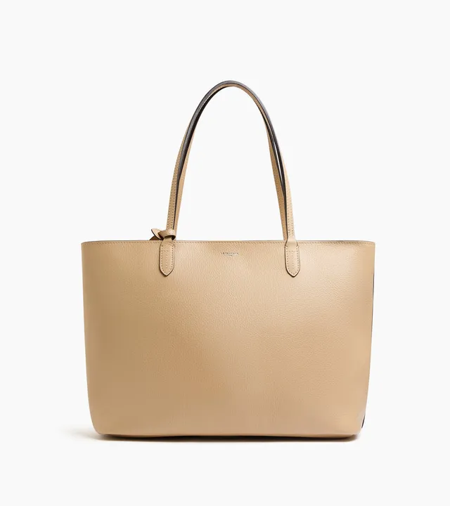 Le Tanneur Louise grand cabas cuir grainé zippé