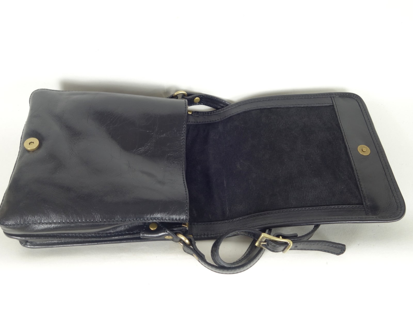 Collection Esprit Cuir MILANO sac bandoulière cuir noir homme