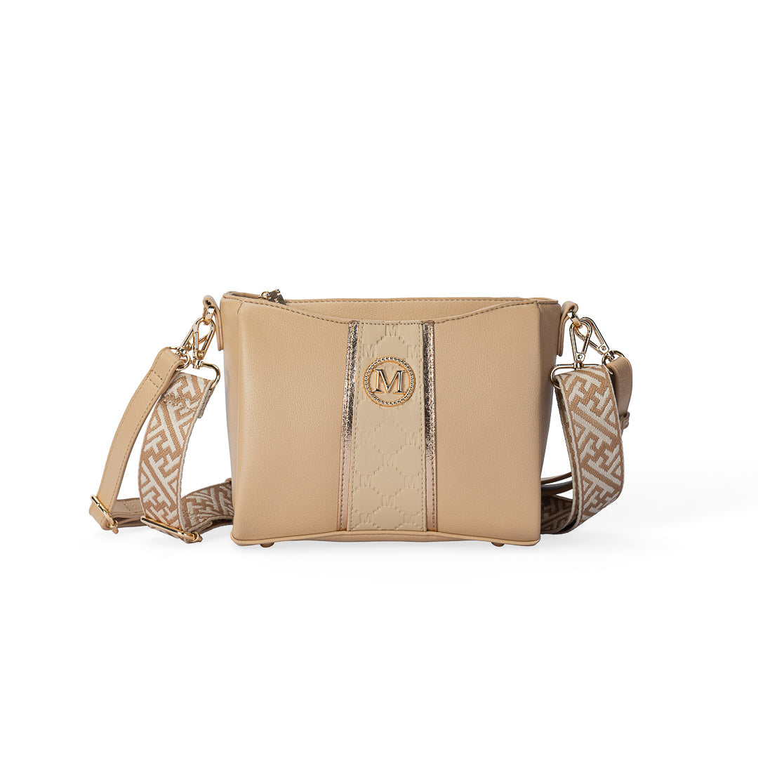 MAC ALYSTER Paradoxe sac bandoulière marine monogramme