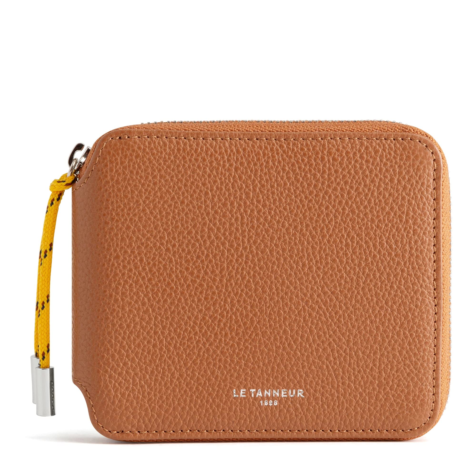 Le Tanneur Nathan porte-monnaie zippé cuir grainé 12 cm