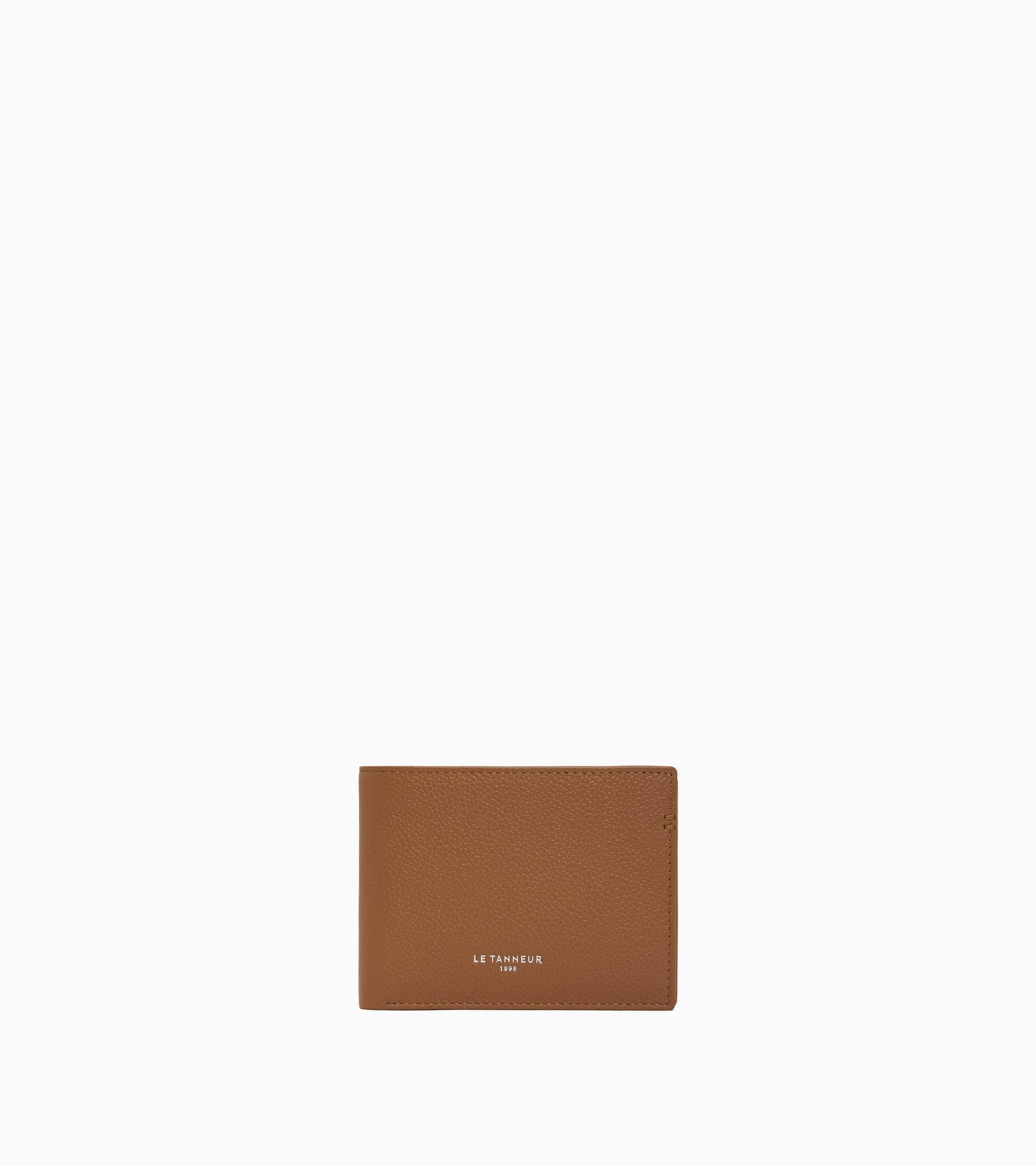 Le Tanneur Lucien portefeuille cuir marron tan zippé