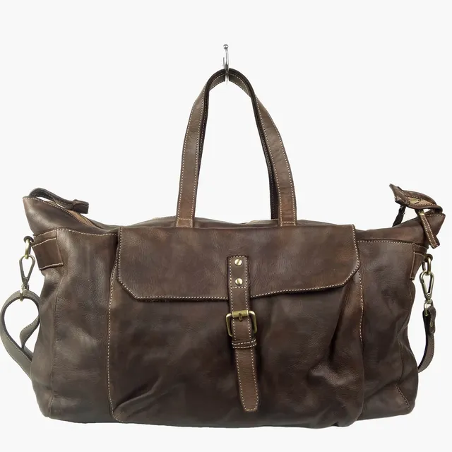 Collection Esprit Cuir Zeno sac 24h marron cuir vintage