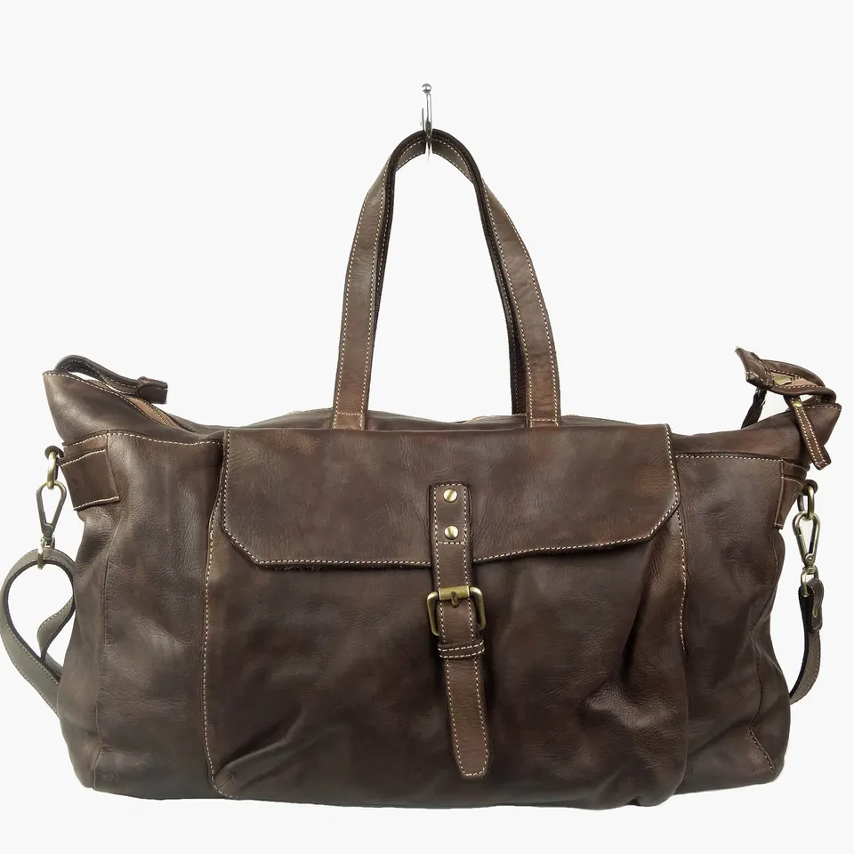 Collection Esprit Cuir Zeno sac 24h marron cuir vintage