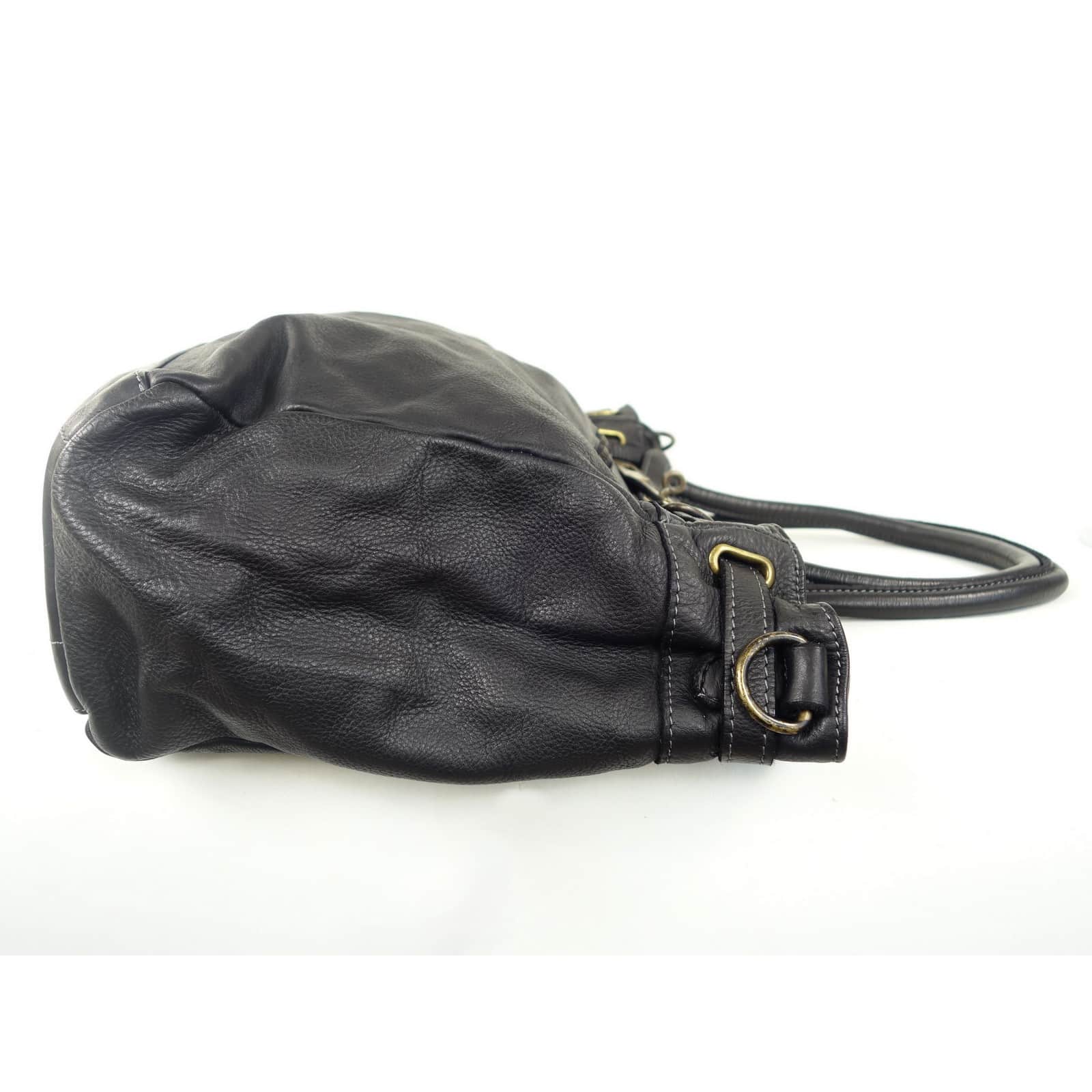 Collection Esprit Cuir MATILDA grand sac cuir noir vintage