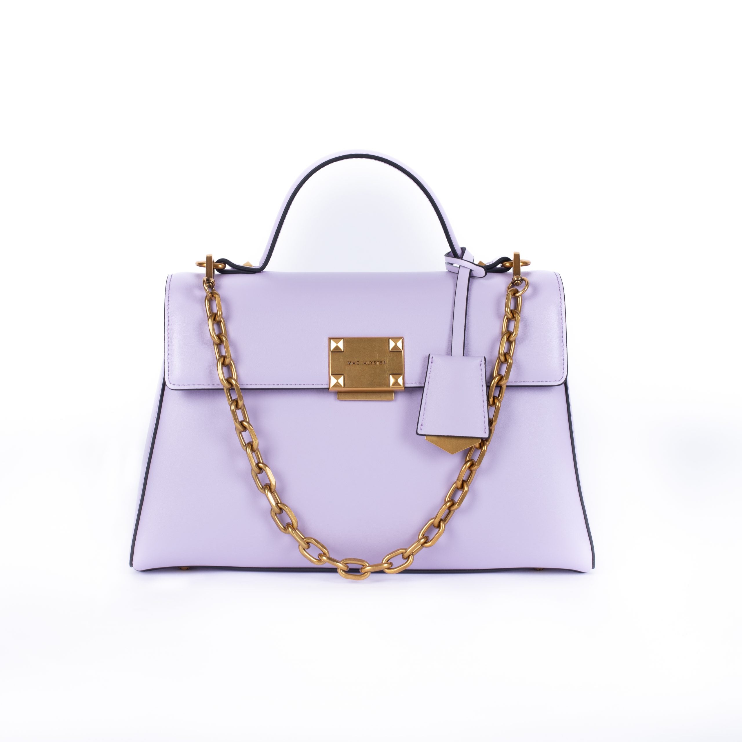 MAC ALYSTER Mélyssa sac à main Lilas cuir 30x9x19,5 cm