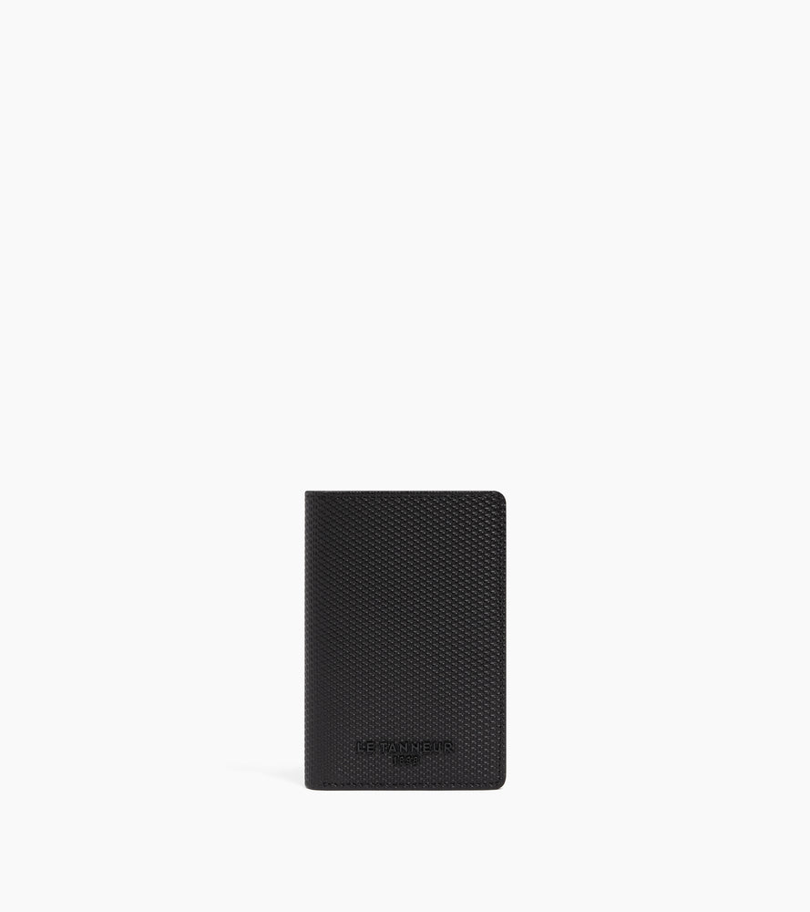 Le Tanneur Emile Porte-cartes cuir vertical noir anti-RFID