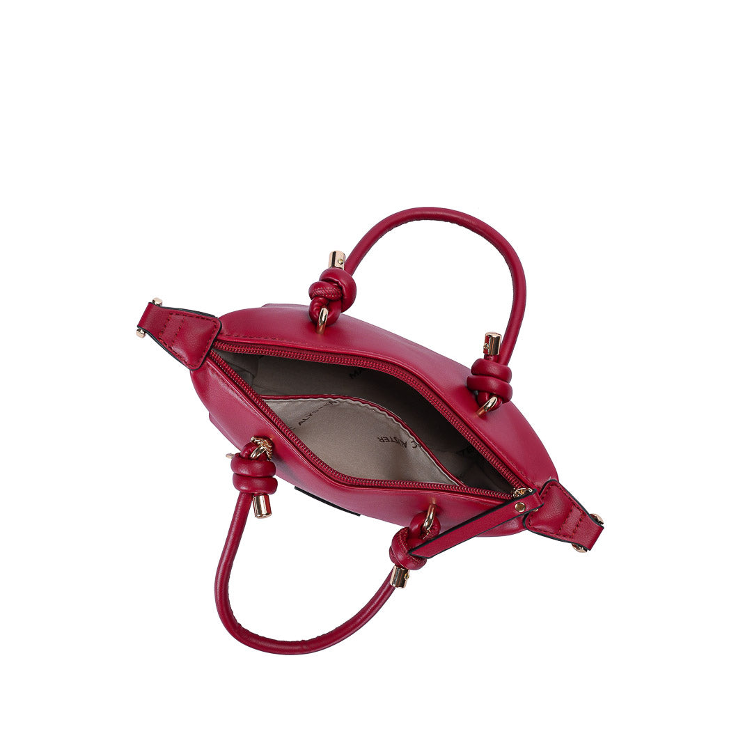 Mac Alyster Mandora nano sac à main rouge pailleté