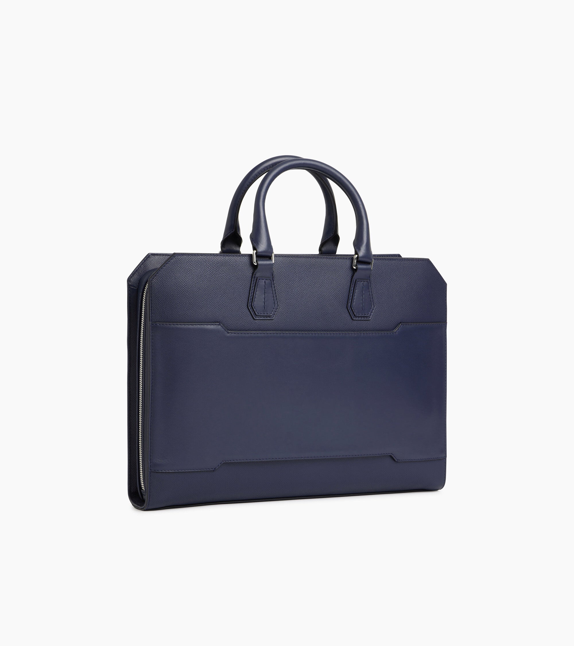 Le Tanneur Gaston porte-documents slim 15" cuir Twilight Blue