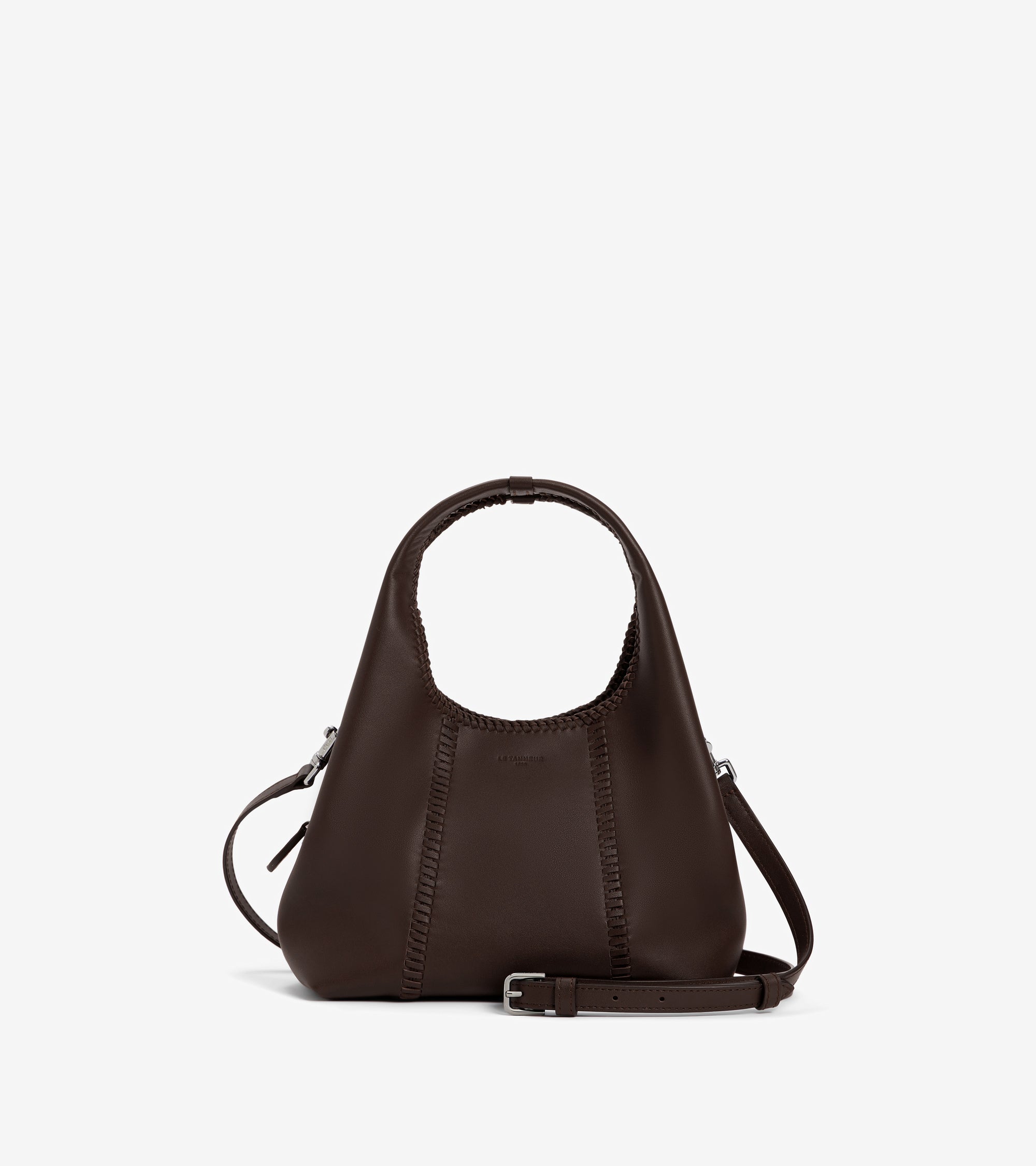 Le Tanneur Juliette petit sac cuir lisse Brown Arabica