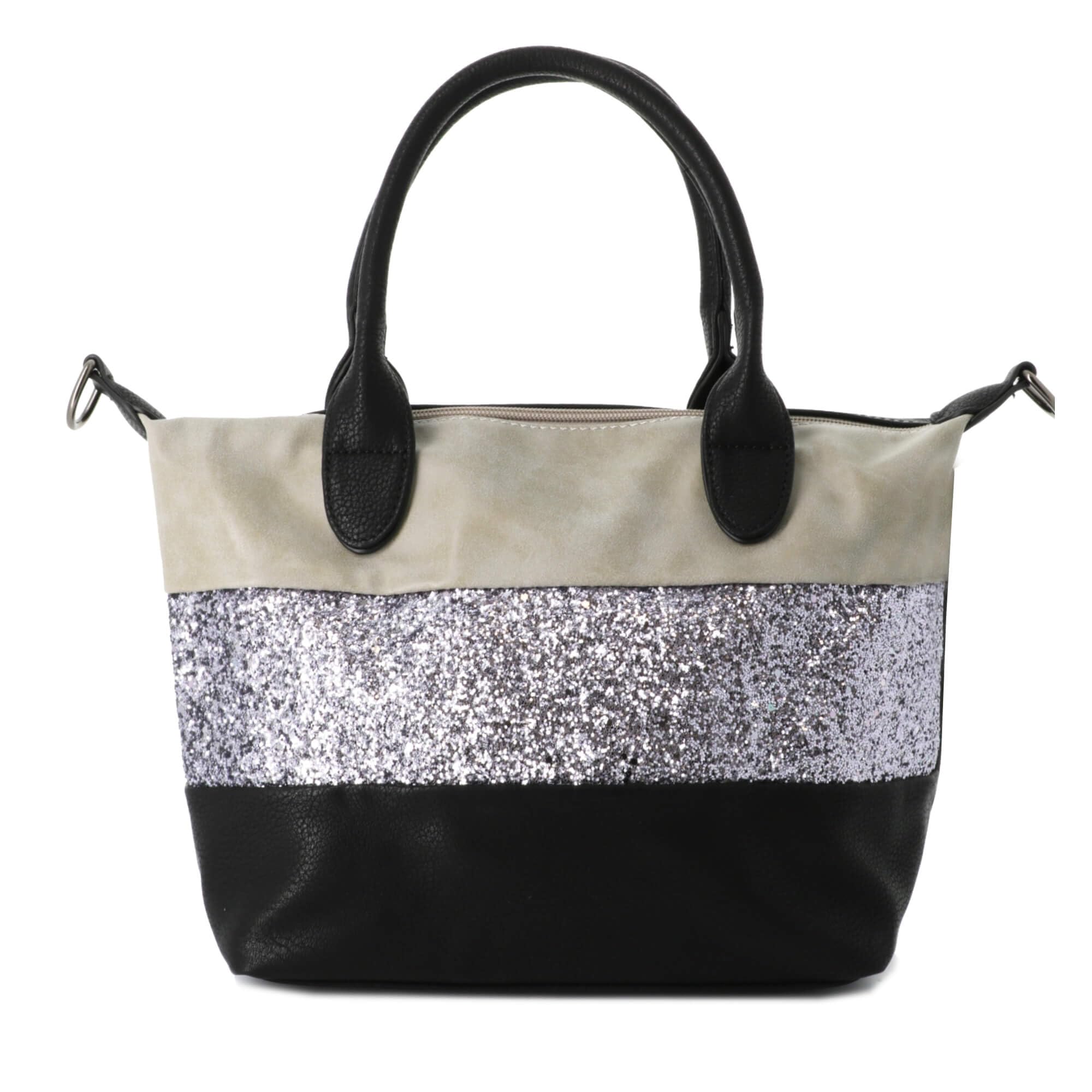 Gallantry Sacs Bandoulière Sac Paillettes Beige Noir Doré