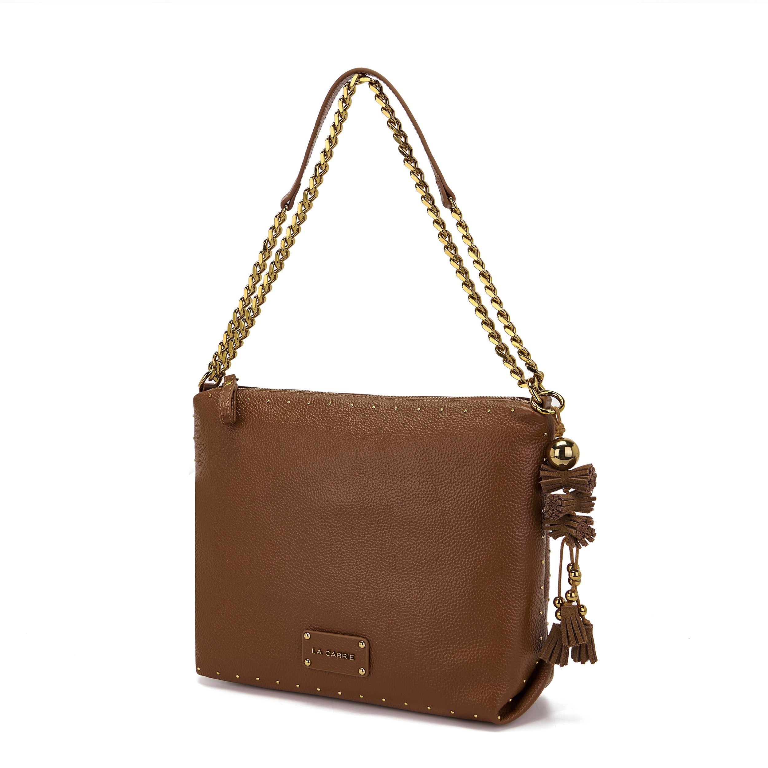 La Carrie Bag Basic sac shopping cuir cuoio 31x10x22cm