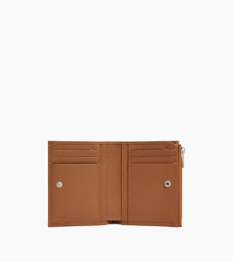 Le Tanneur Charles portefeuille moyen cuir grainé marron