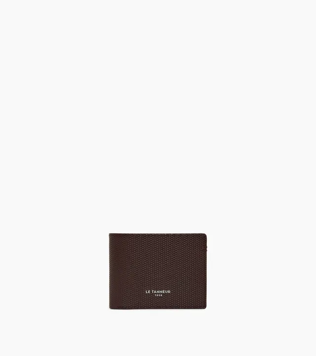 Le Tanneur Lucien portefeuille horizontal cuir marron arabica