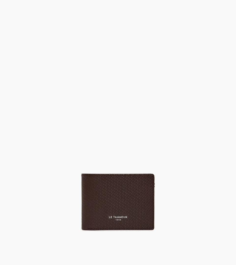 Le Tanneur Lucien portefeuille horizontal cuir marron arabica