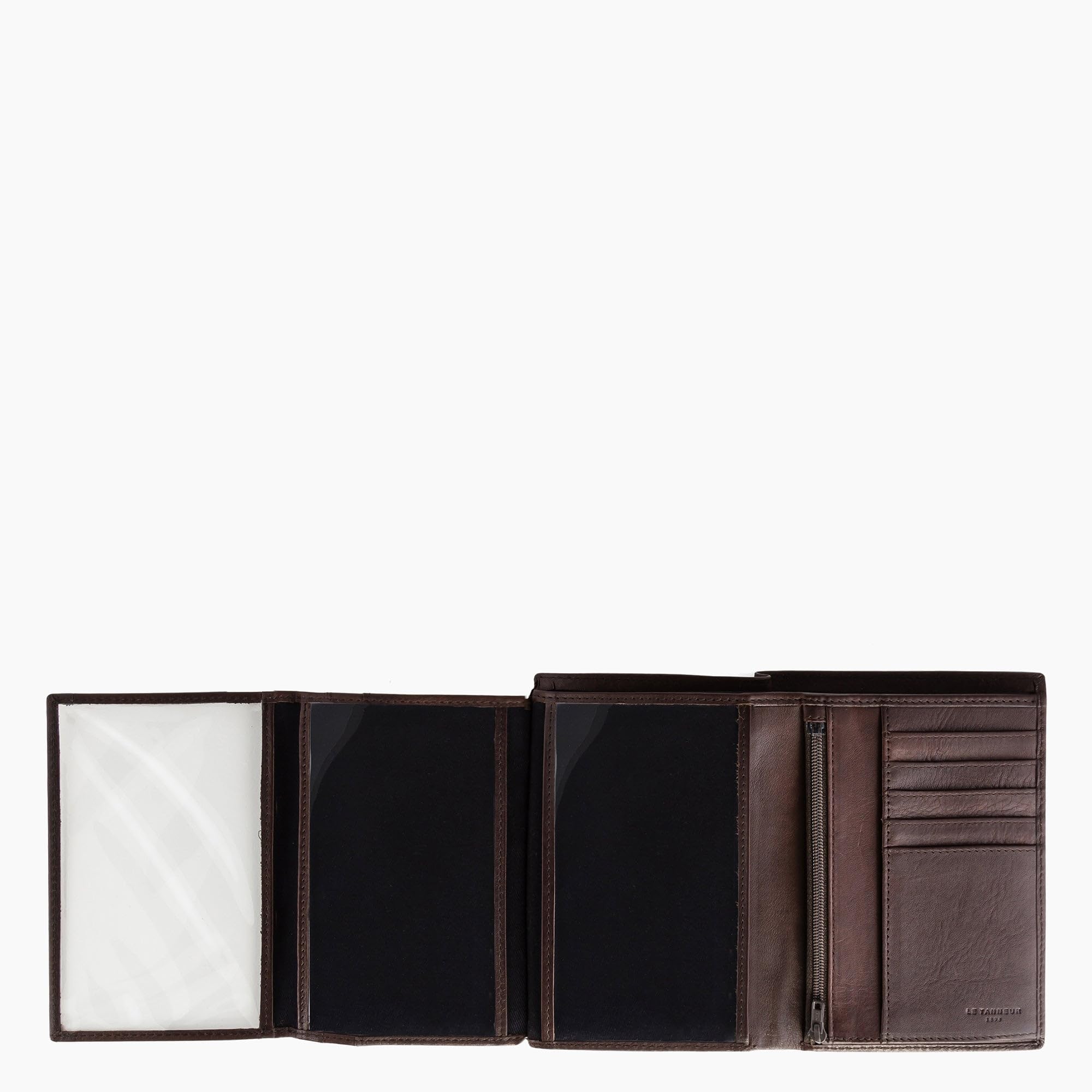 Le Tanneur Gary Portefeuille Cuir Vertical 10 Cartes Homme