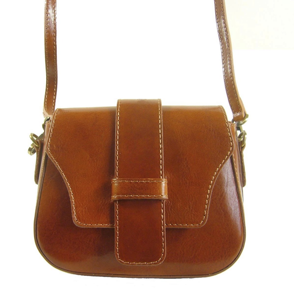 Collection Esprit Cuir GEA mini sac trotteur cognac cuir