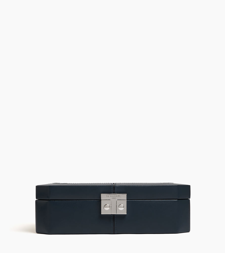 Le Tanneur Coffret 8 montres cuir bleu twilight fermoir T