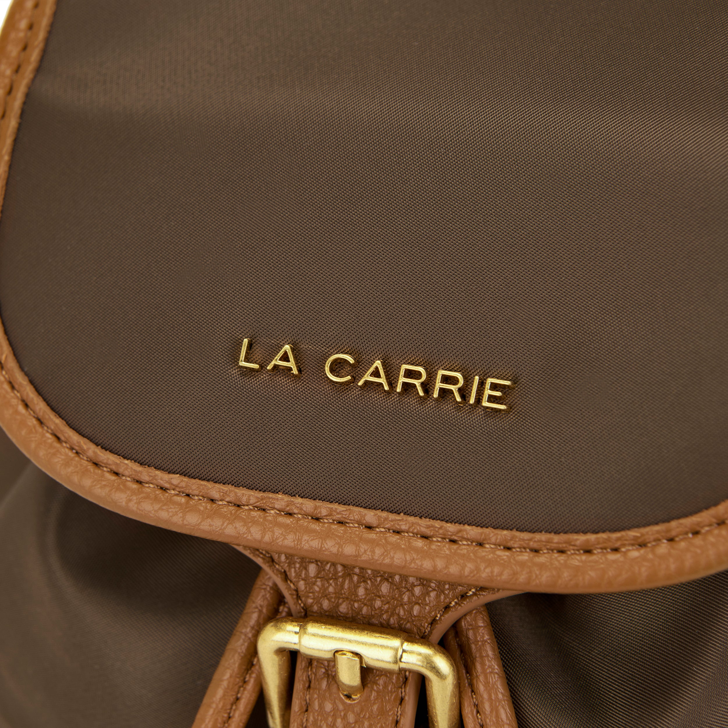La Carrie Dark Wave sac à dos marron nylon 27x12x23 cm