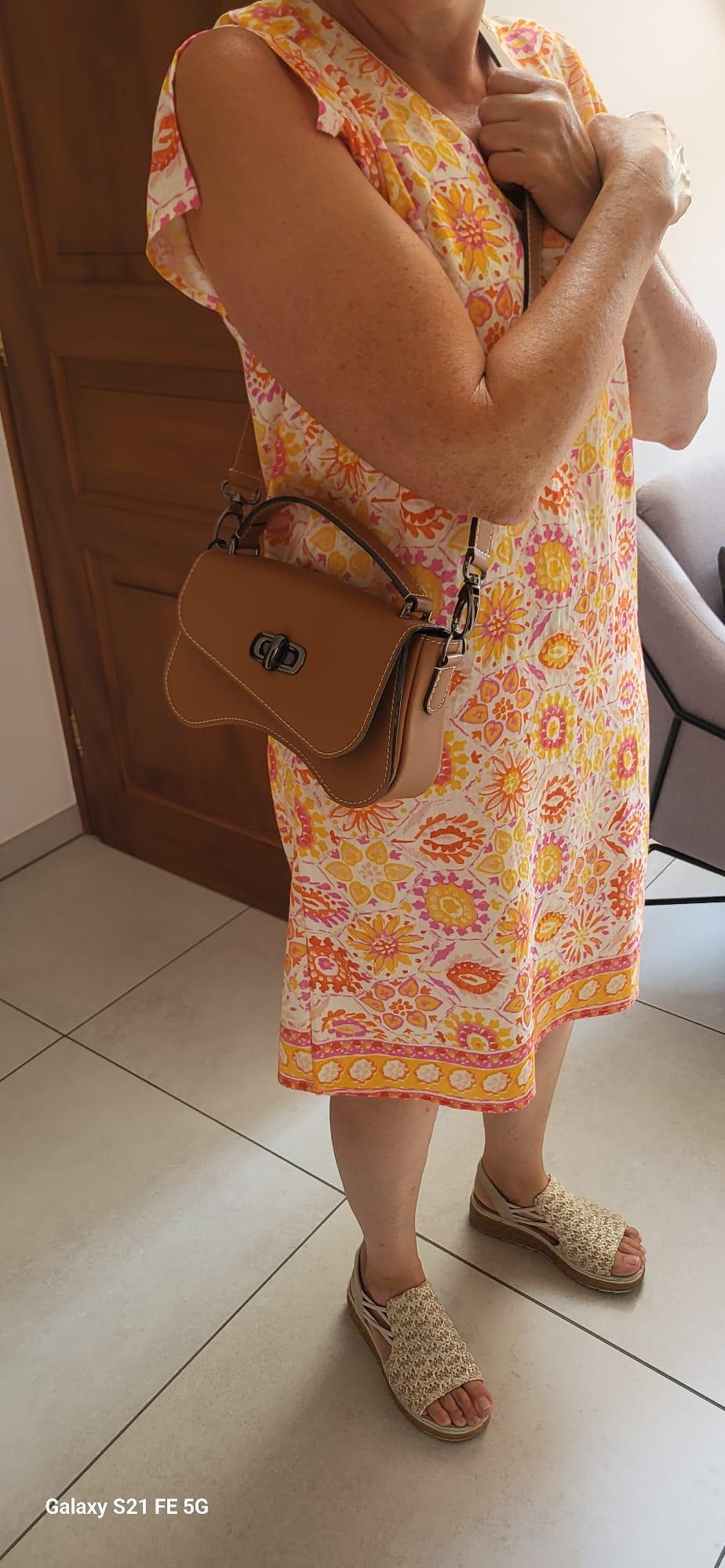Nodie's L'iconique sac baguette camel grainé cuir