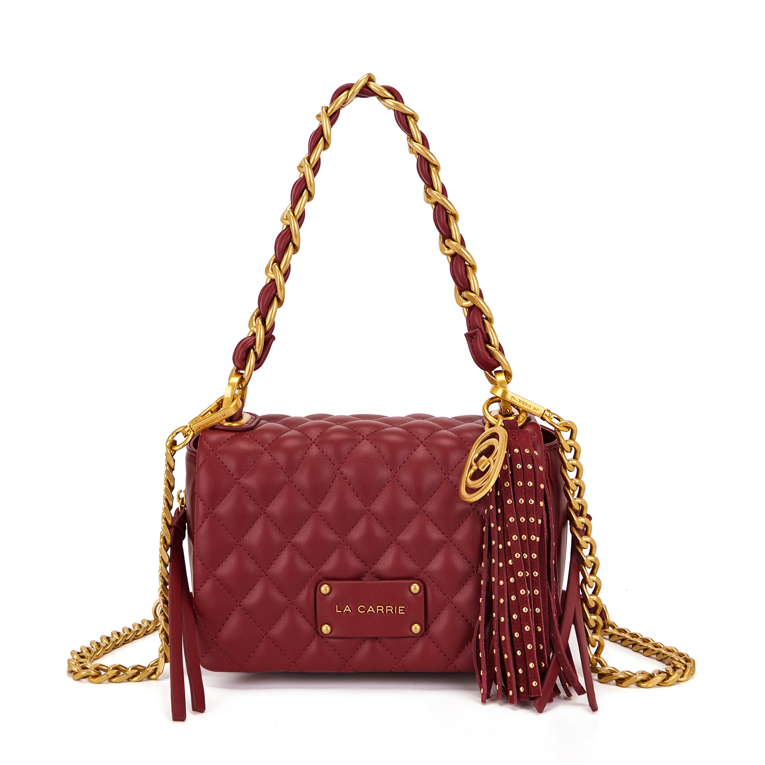 La Carrie Touchy Isabel sac bandoulière rouge 21x10x13cm