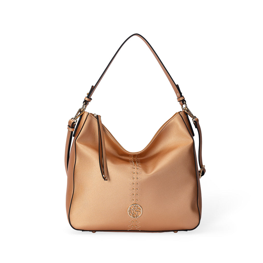 MAC ALYSTER Tentation sac épaule hobo argent clouté