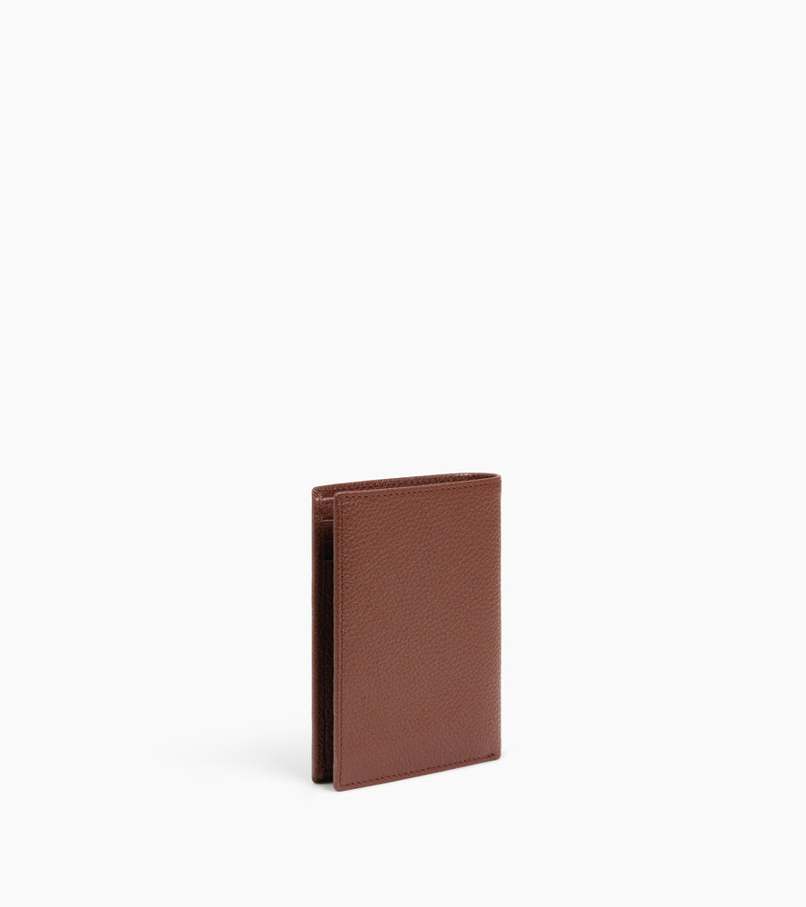 Le Tanneur Charles portefeuille vertical zippé cuir grainé