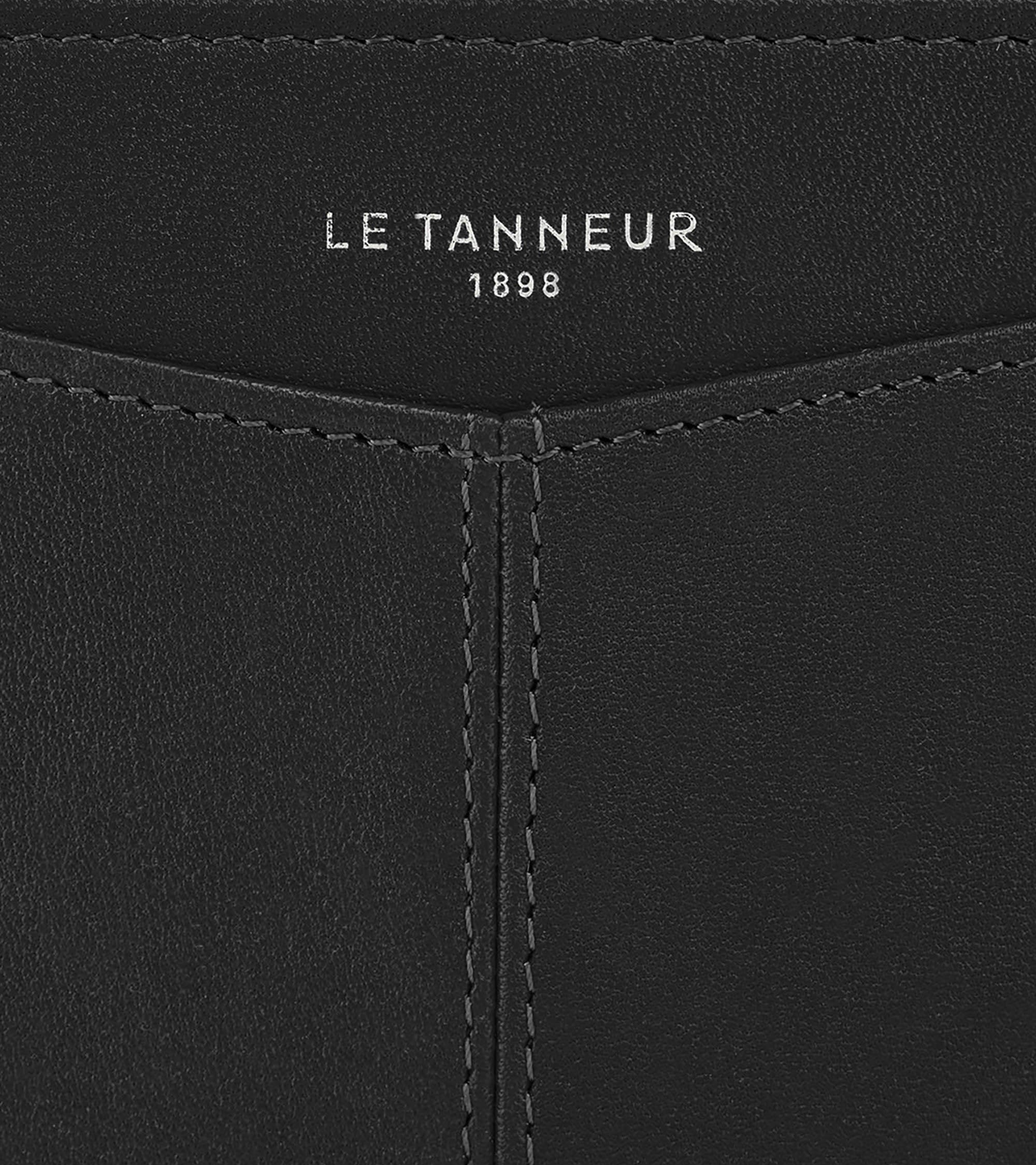 Le Tanneur Charlotte Porte-Monnaie Cuir Lisse Noir Zippé