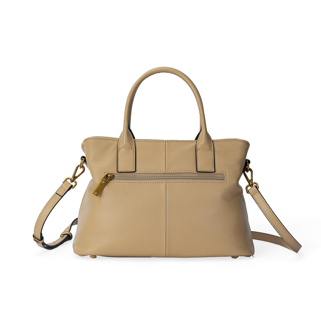 MAC ALYSTER LILY sac à main marron clair cuir