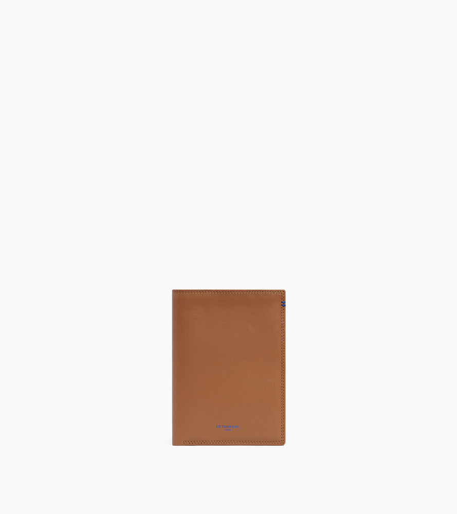 Le Tanneur Martin portefeuille cuir lisse Brown Tan