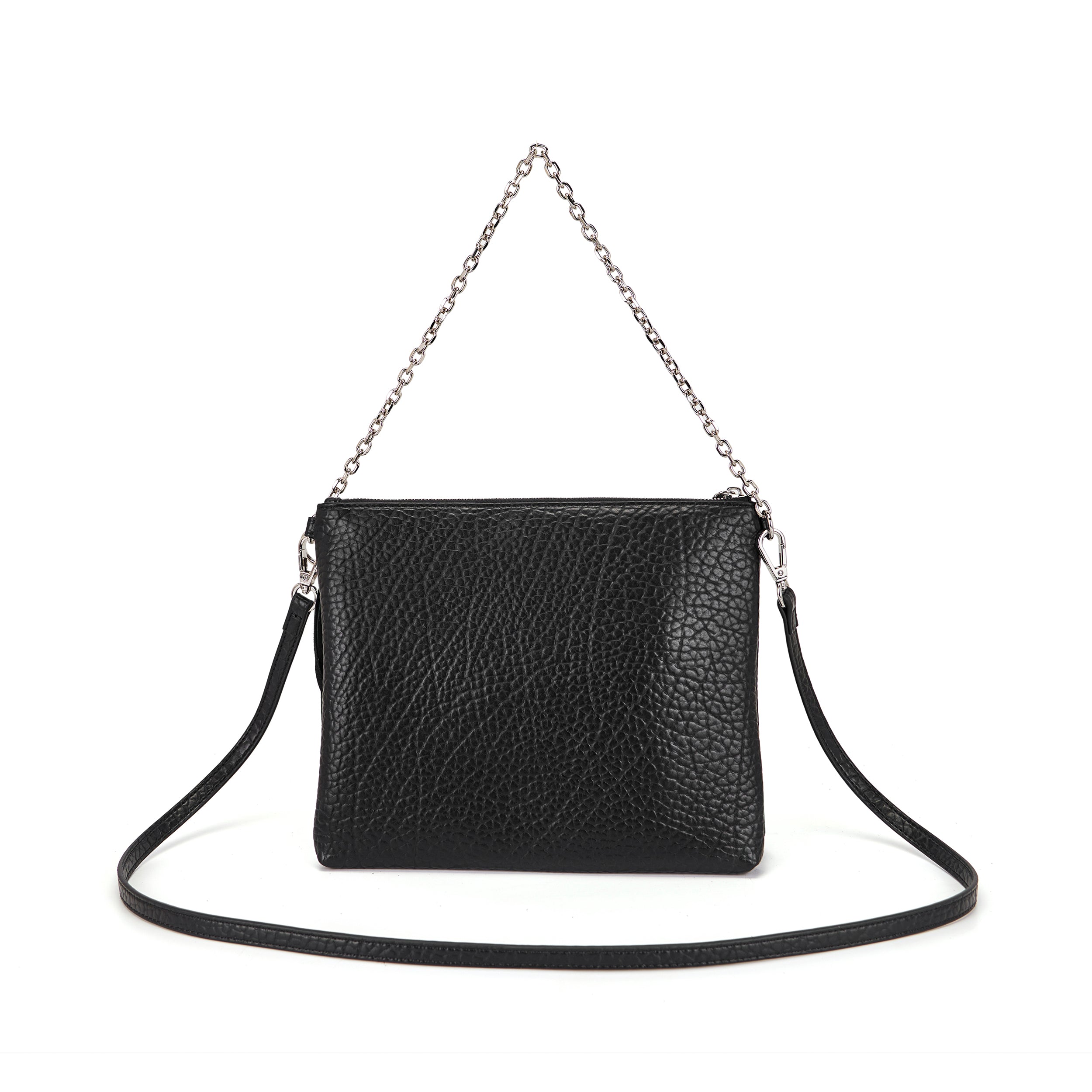 La Carrie Capsule sac bandoulière noir 25x3x22 clouté franges